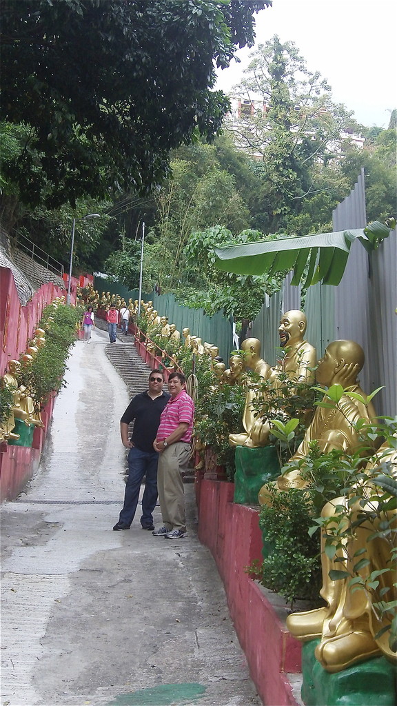 Ten Thousand Buddhas Monastery (Man Fat Tsz) is a Buddhist temple in Sha Tin, Hong Kong. It is located at 220 Pai Tau Village, Sha Tin.