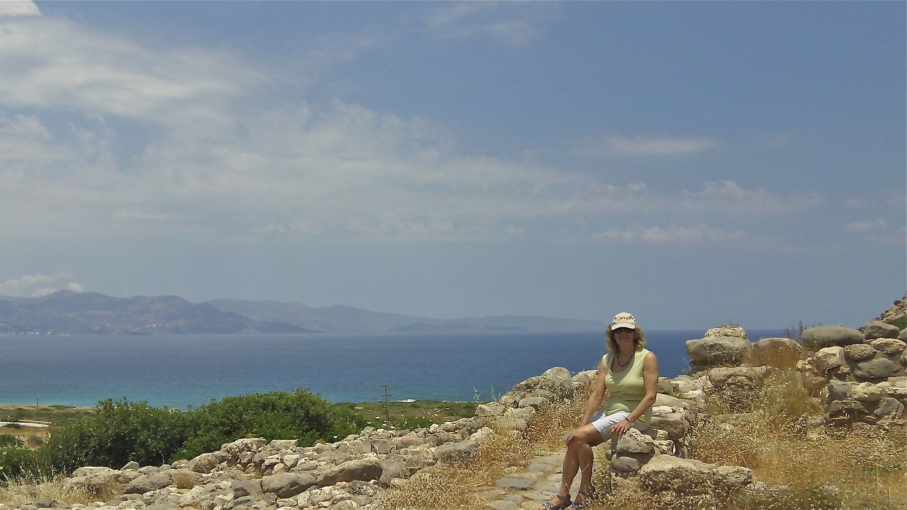 Lorraine at Gournia ruins