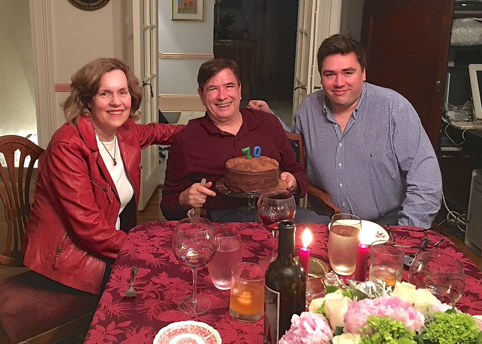 Lorraine, John, & Greg on John's B'day, 2018