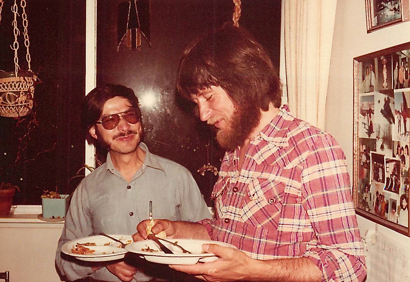 Ignacio & Reg Kelly, 1978, party for Ignacio