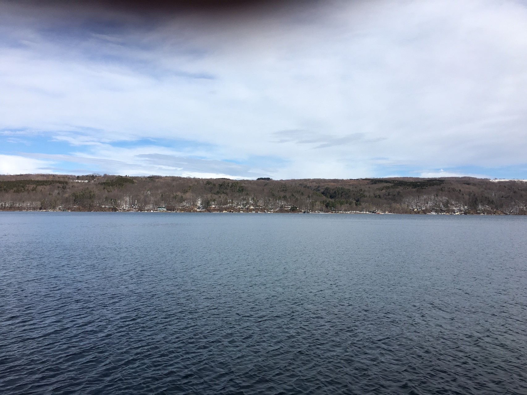 Skaneateles Lake, looking toward Cyndi & Nick's camp