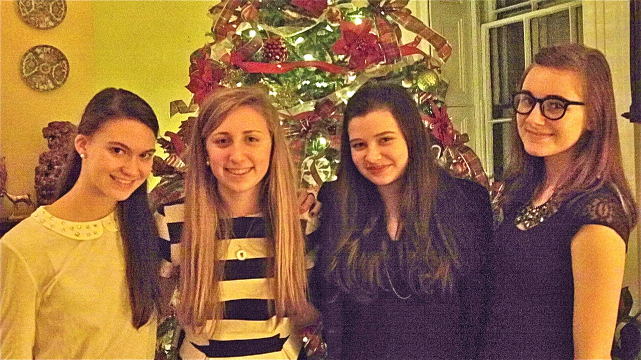 Ellie Kagel, Emma Kagel, Molly Donohue, & Lily  Dec. 24th, 2013