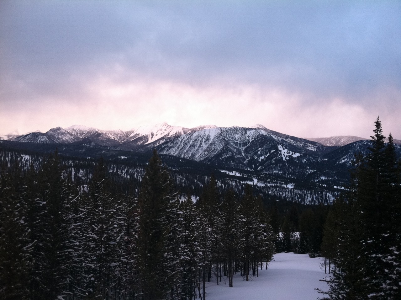 view from our house, 2013 Big Sky