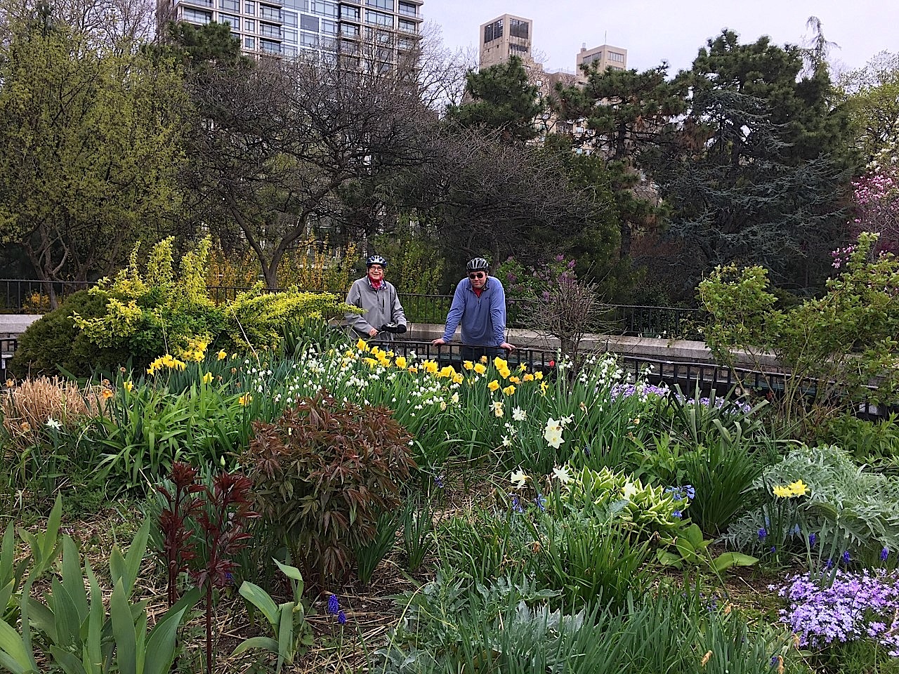 On a bike ride, Manhattan, NYC Easter, 2020