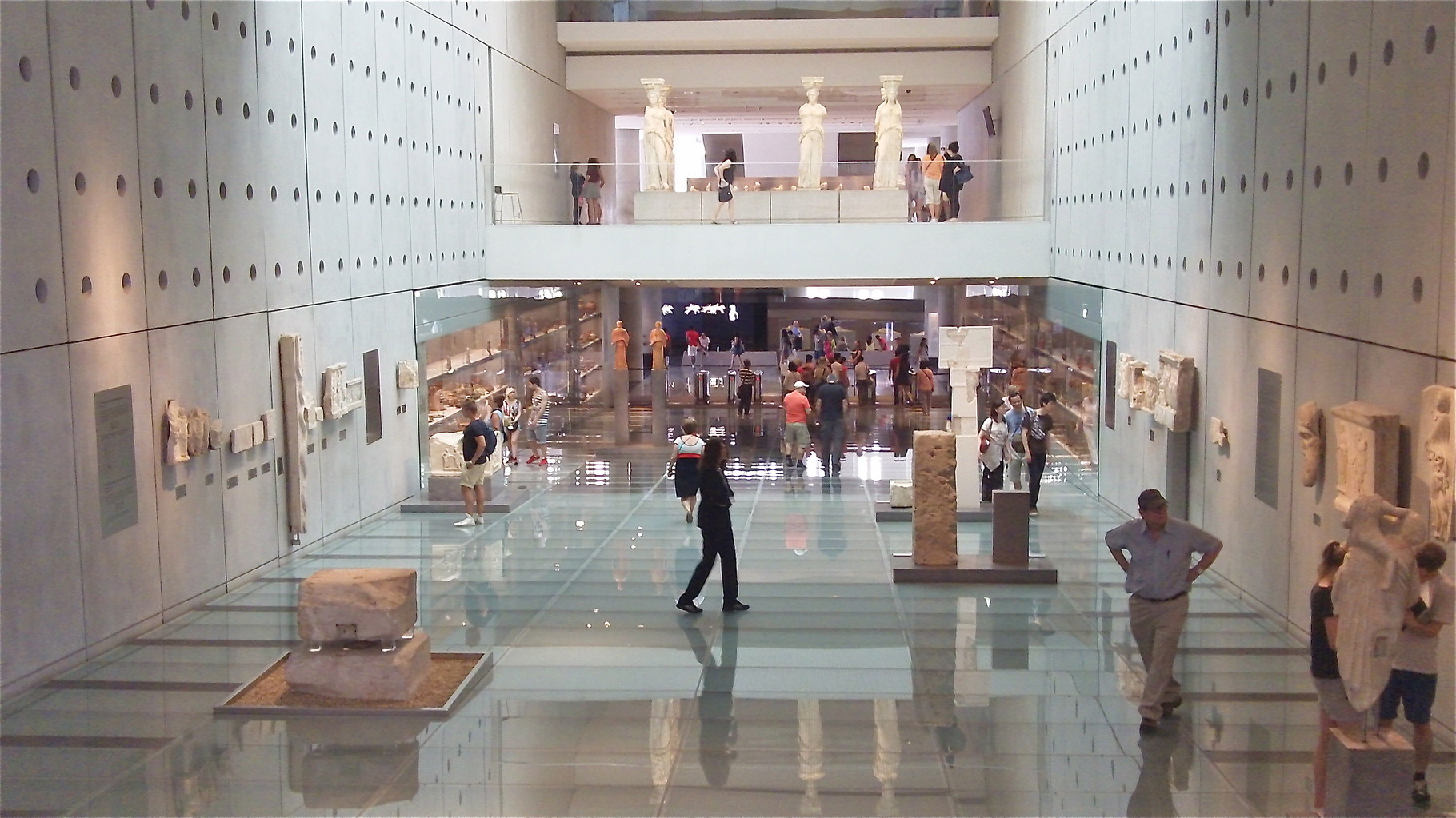 The Acropolis Museum, Athens, John to the right