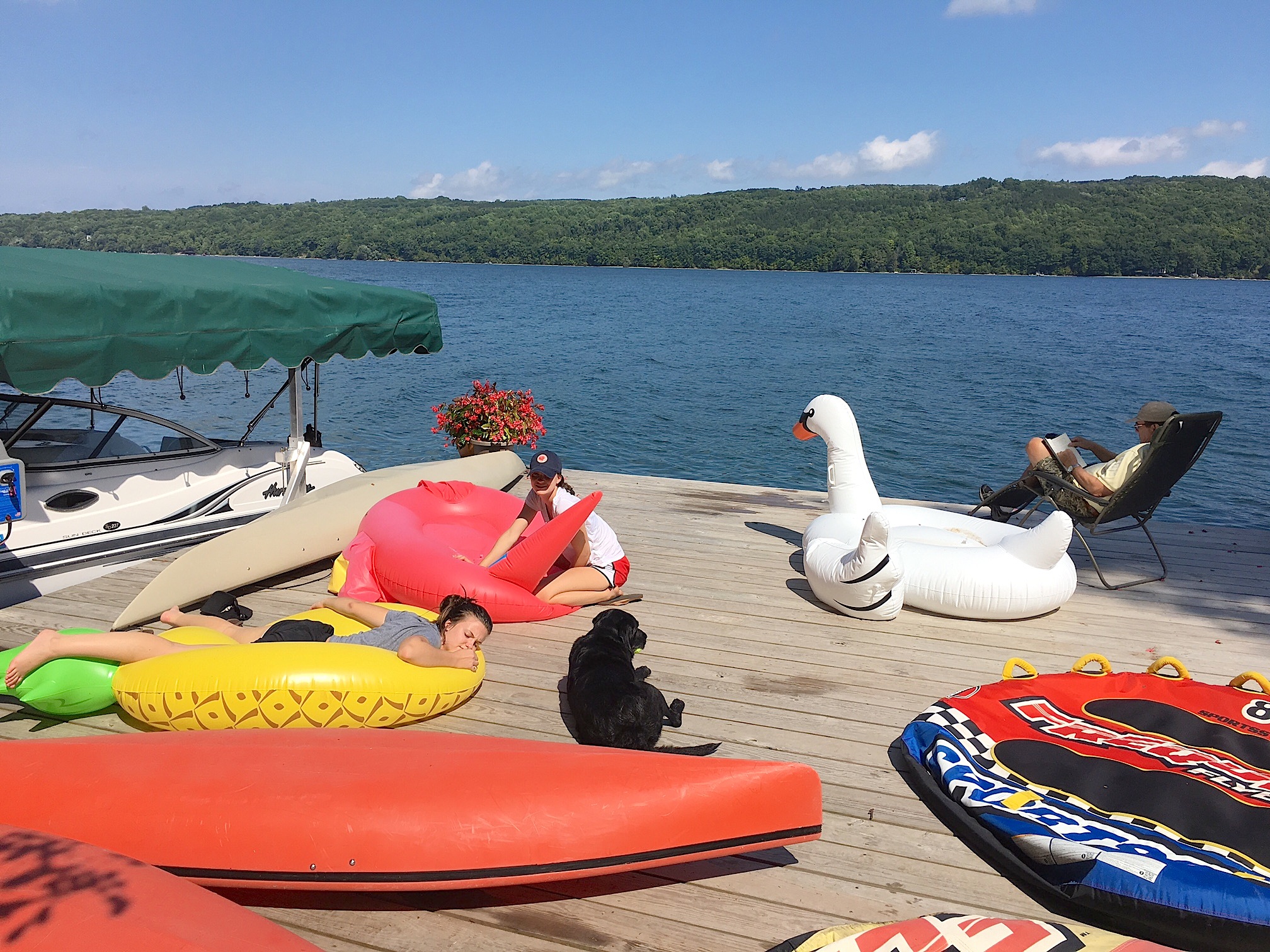 Kate, Ellie, & John, Skaneateles Lake, 9-10-16