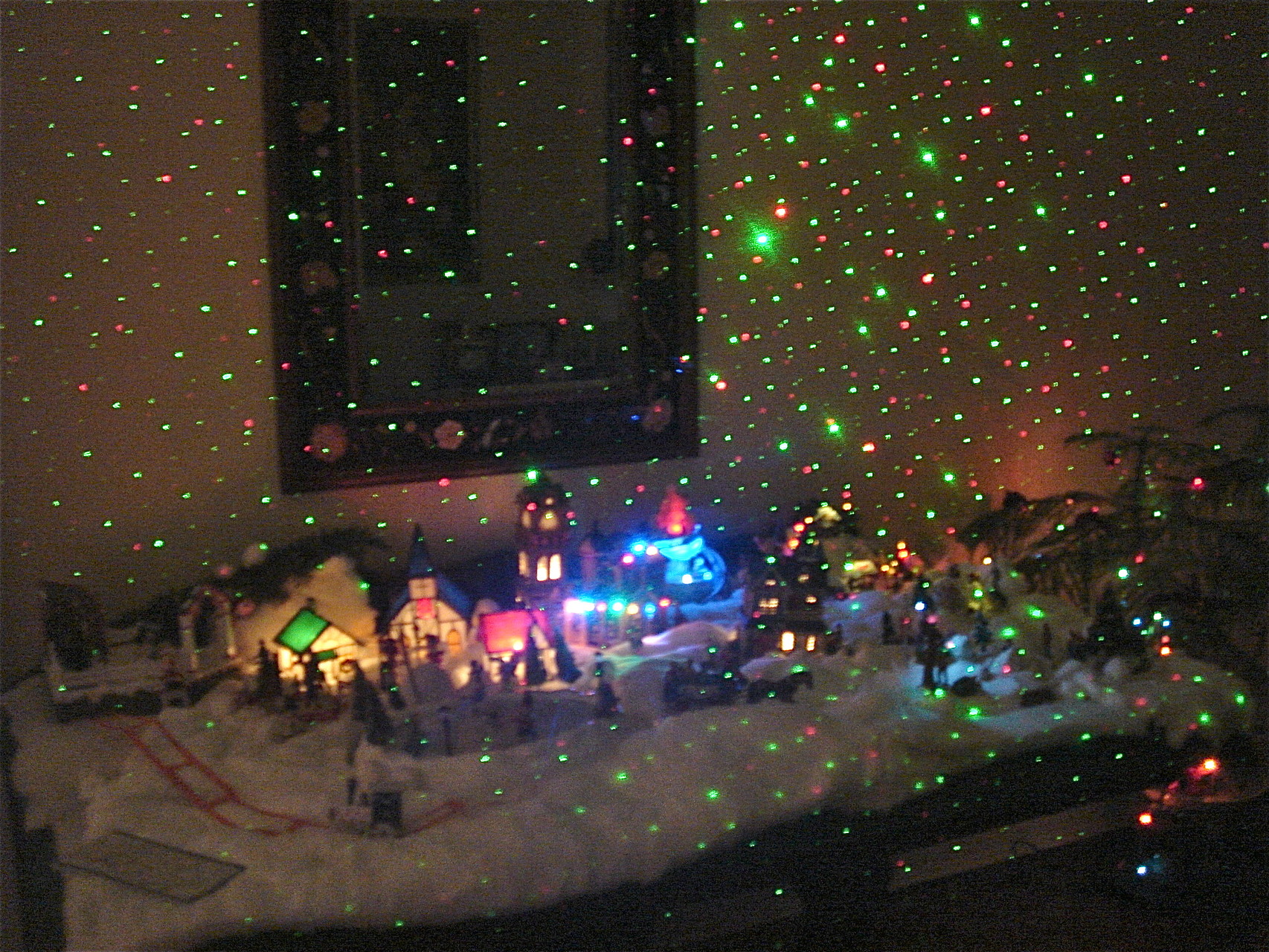 Xmas Village with State Fair Laser light