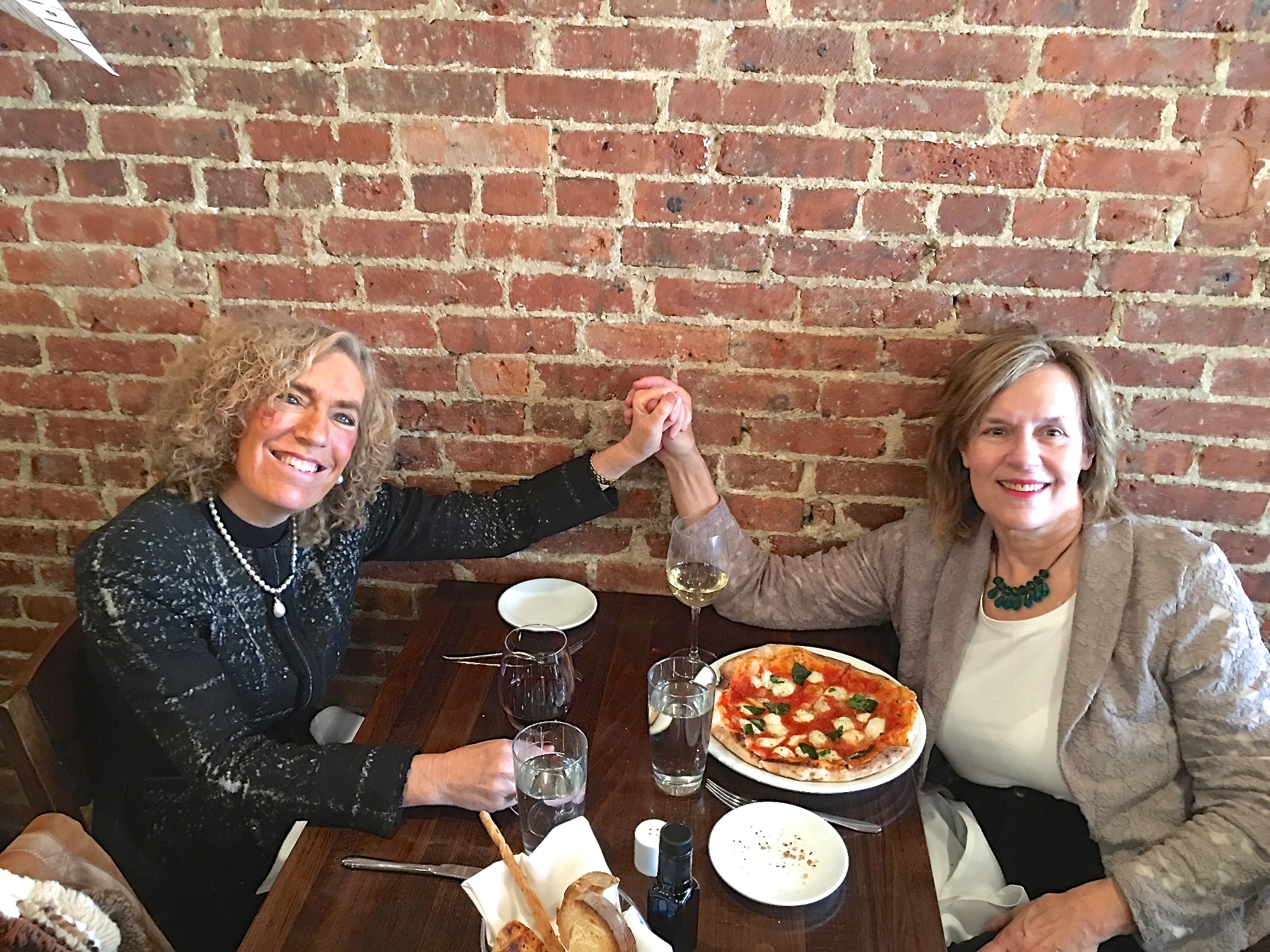 Drs. Elaine Fuchs & Lorraine Gudas, 12-2016 Lunch..  Girls Rule!