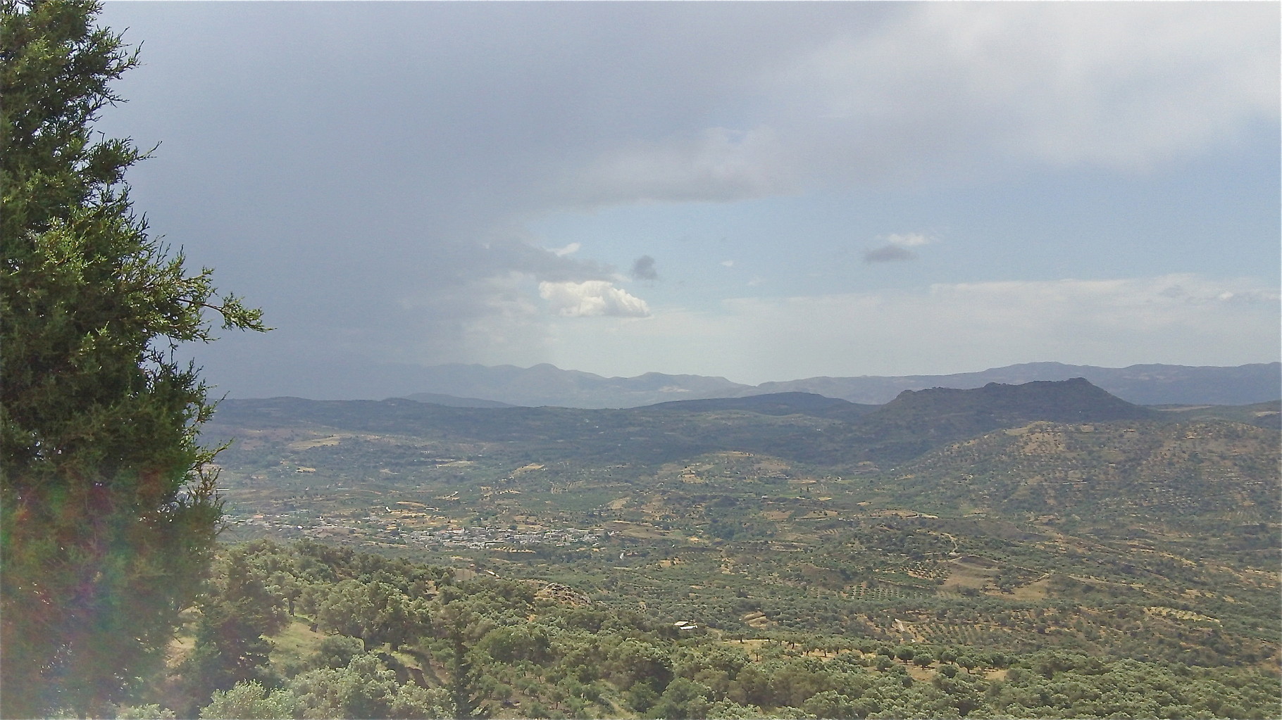 view from the Vrondisi Monastery, near Zaros, Crete