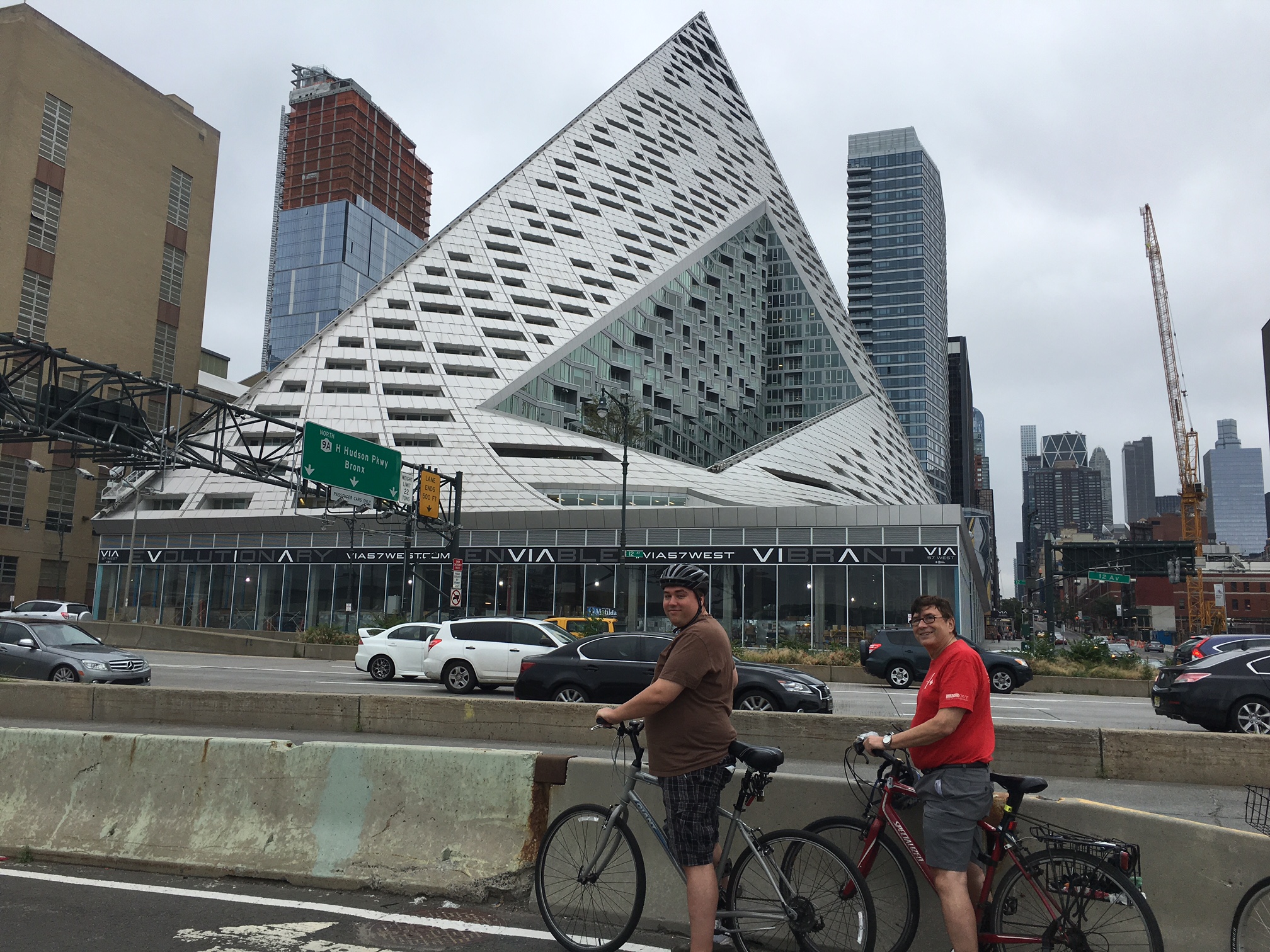 Greg & John out biking, July, 2016