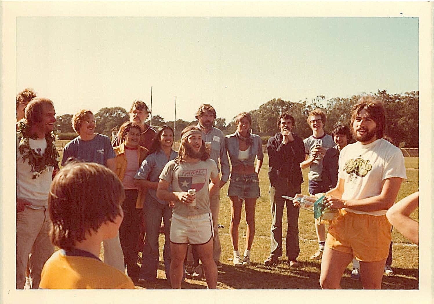 John giving the trophy to John Baxter's lab, which won the Great Race II