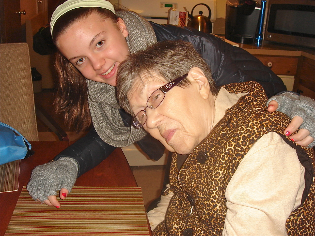 Kate Kagel with her grandmother Eleanor Gudas