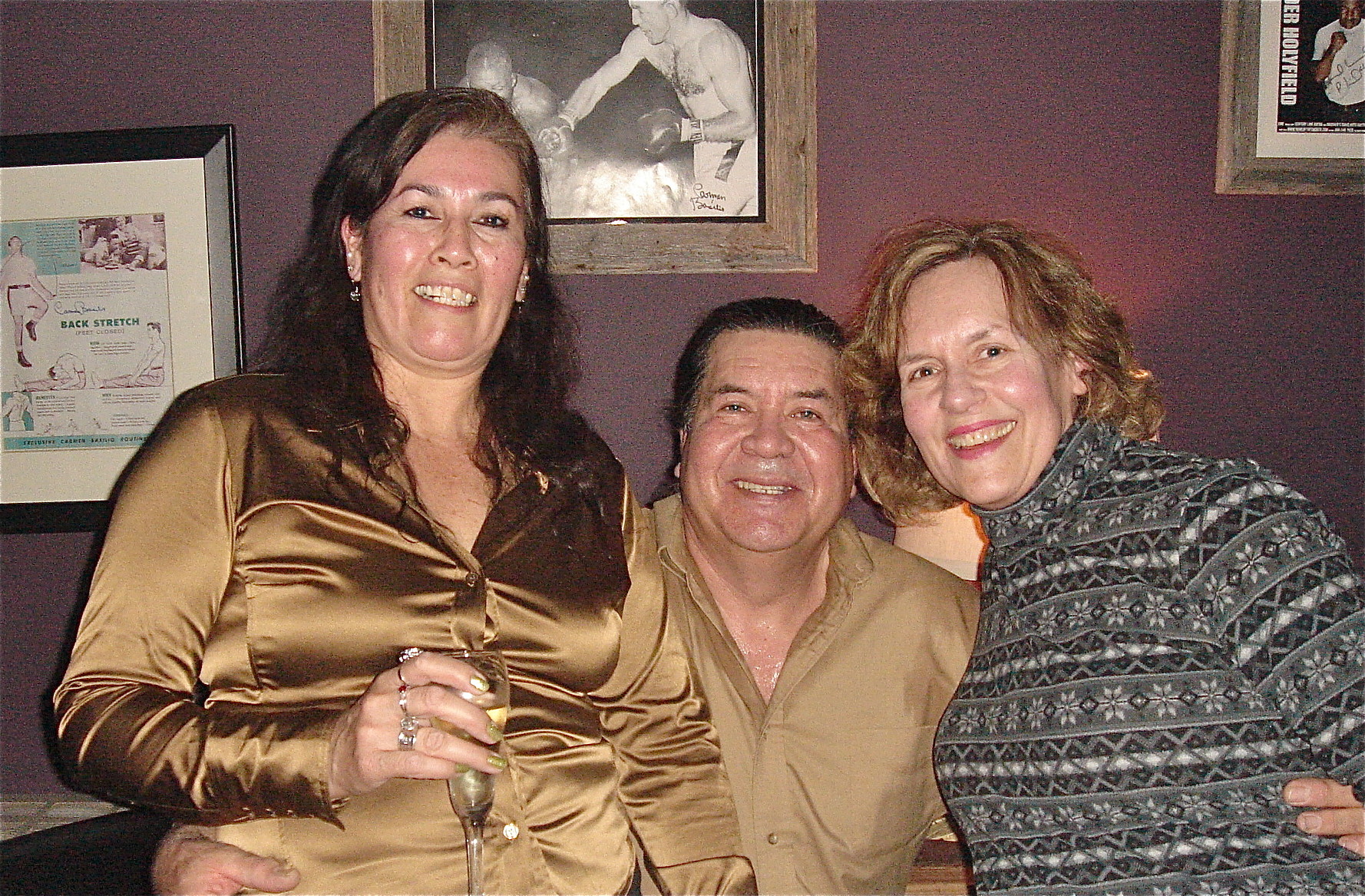 New Friends Denise & Mike with Lorraine, New Years Eve, 2014