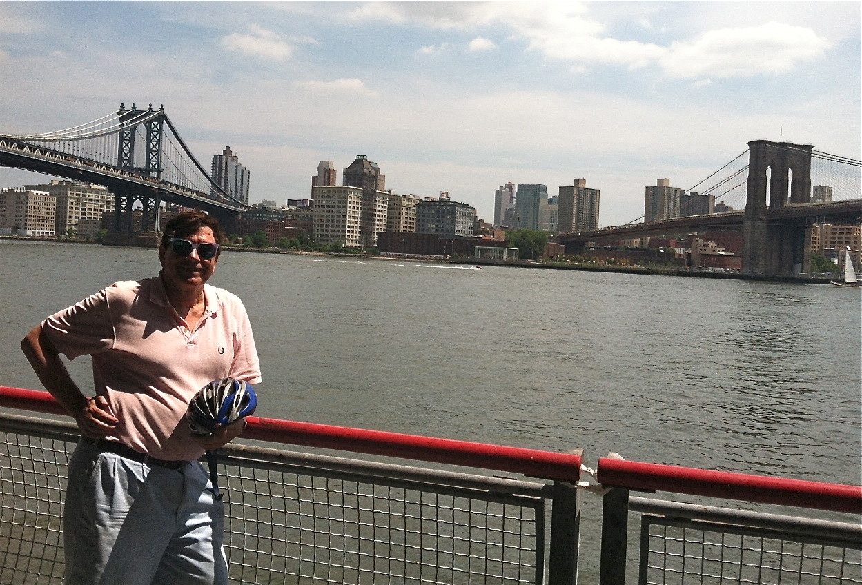 John between the Manhattan and Brooklyn Bridges