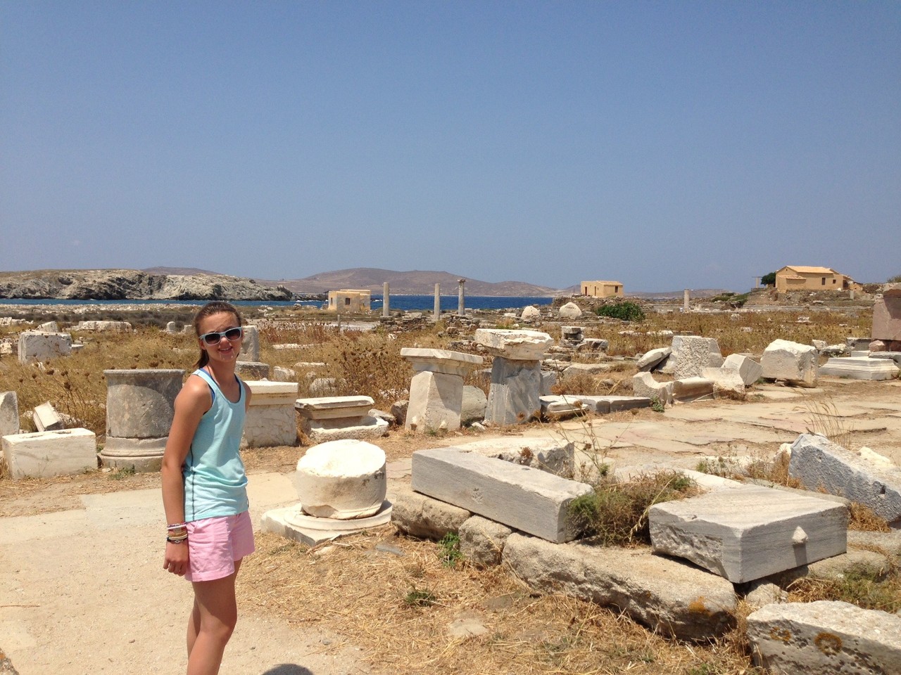 Kate on Delos, Island off Mykonos