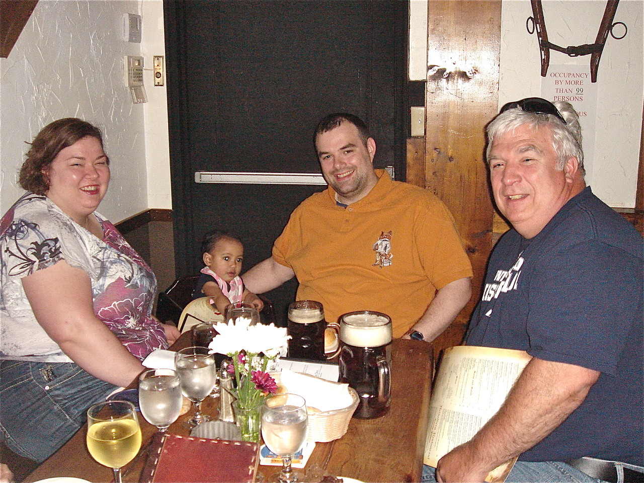 Jessica, Josie, Nick & Steve Theisen at the Heidelberg German Restaurant