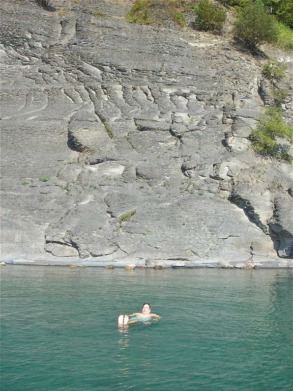 John at the cliffs, Skaneateles Lake