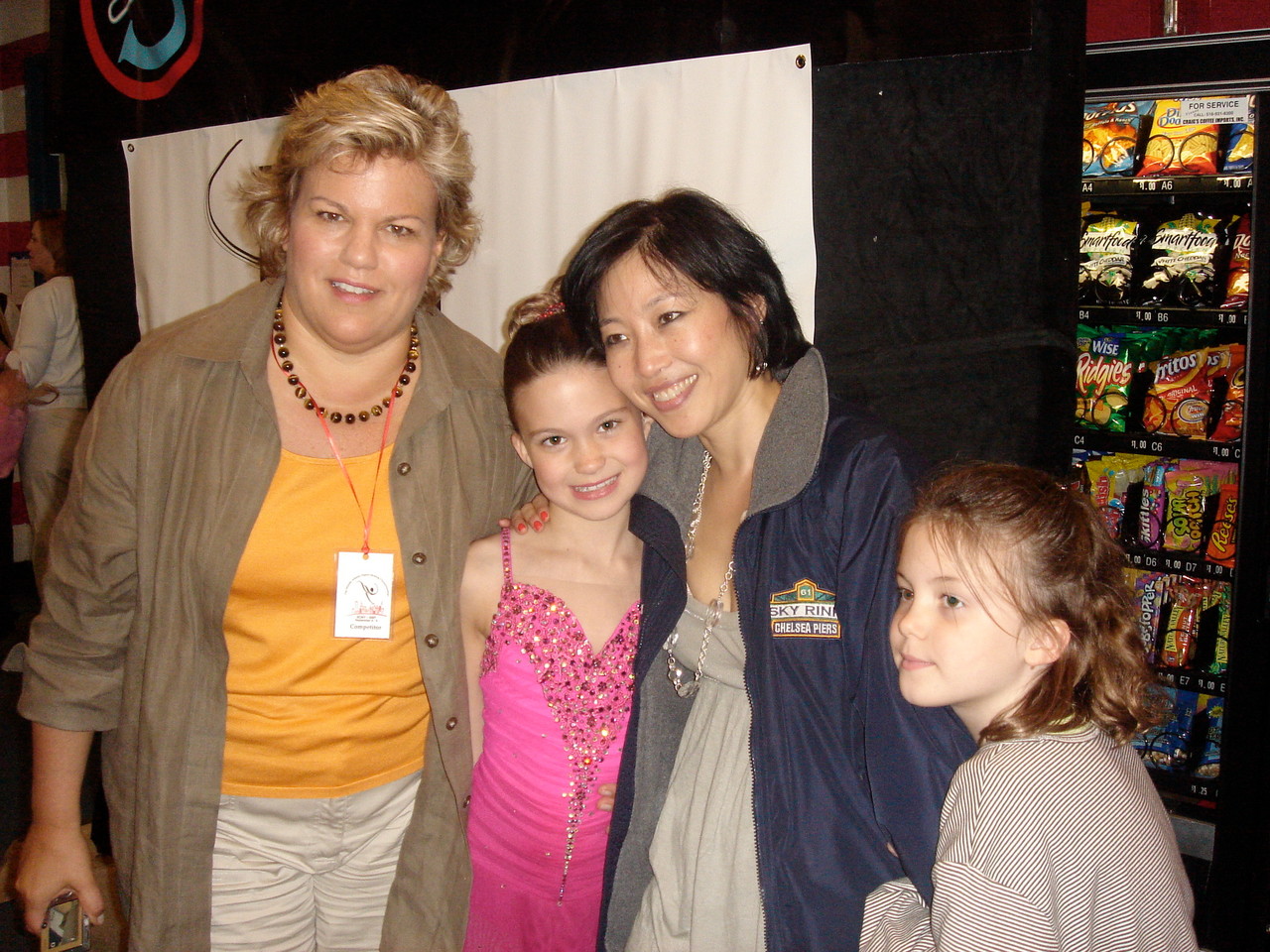 Celeste, Ellie, skating coach, Kate   2009