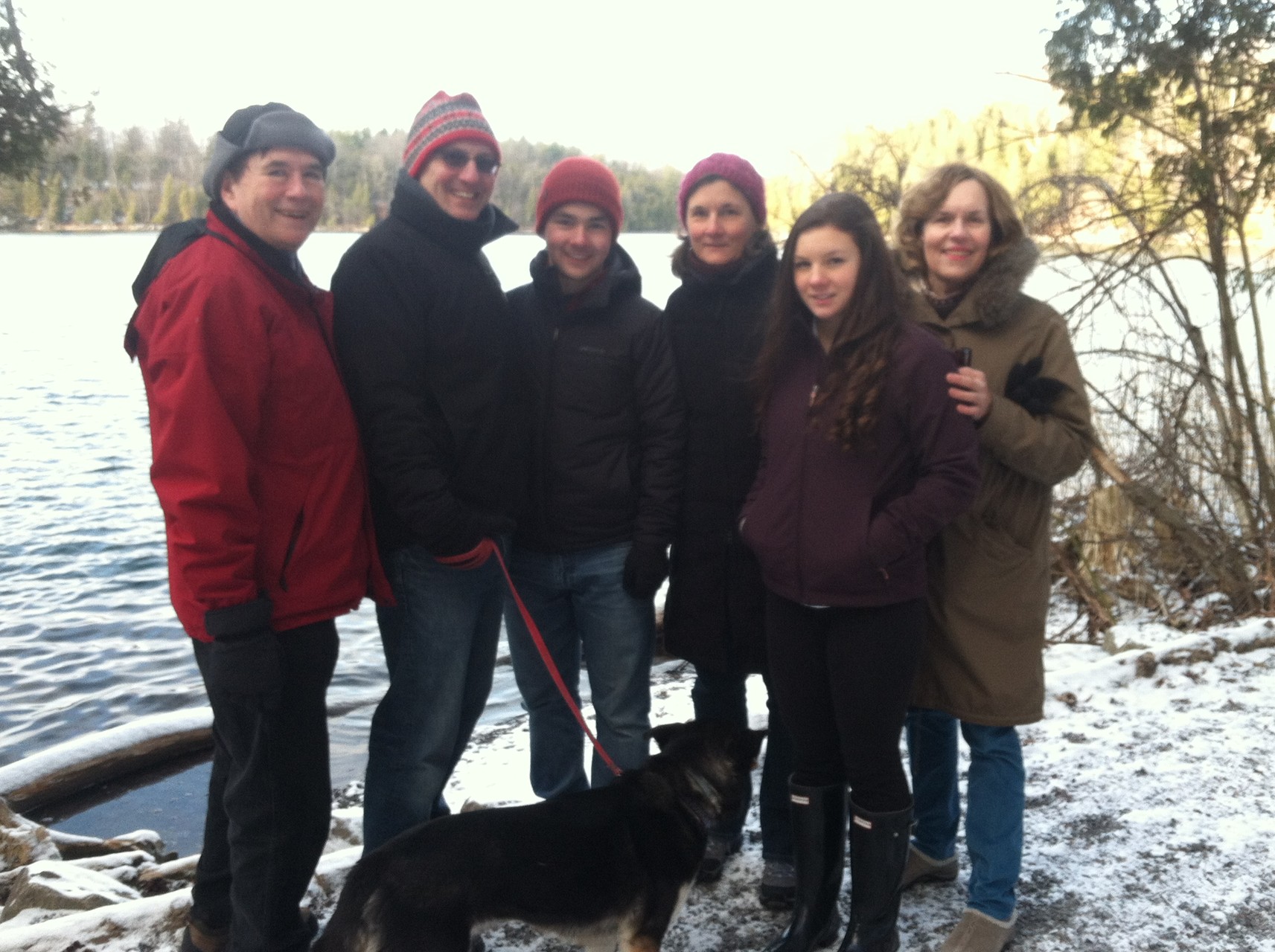 Green Lakes, Dec. 30, 2014  John, Nick, Trevan, Cyndi, & Sara Signorelli, Lorraine