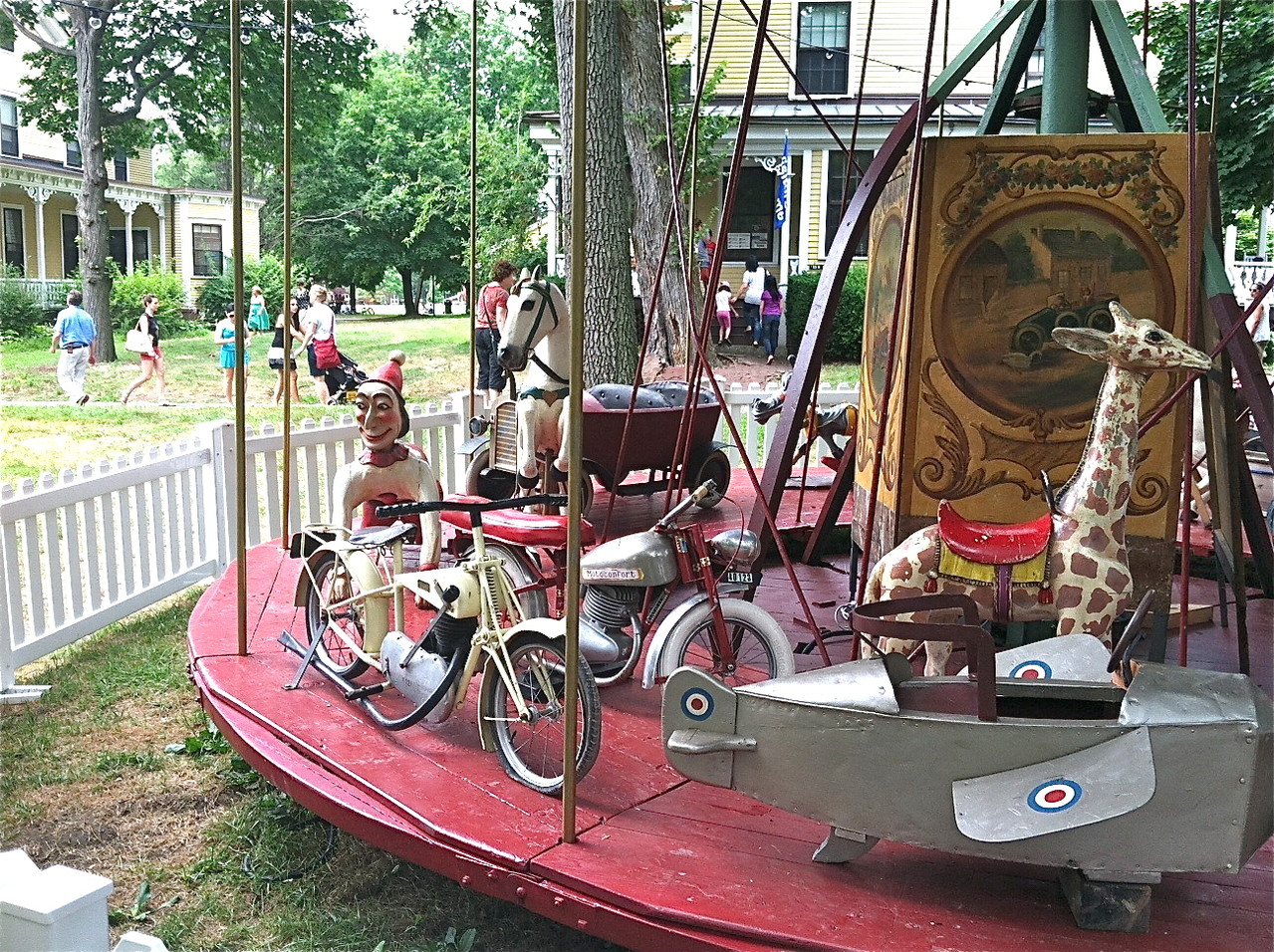 Antique French 1910 amusement park rides, Governor's Is. July 21, 2013