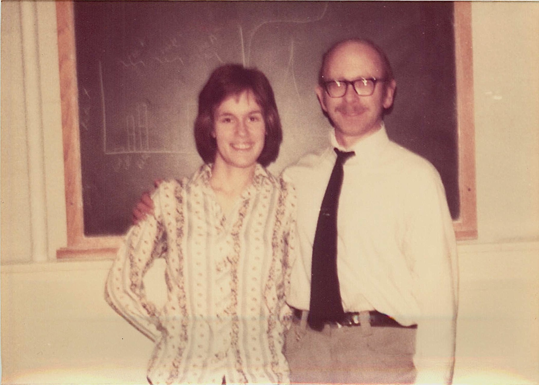 Lorraine Gudas & her mentor/advisor, Dr. Arthur Pardee, Princeton, 1975