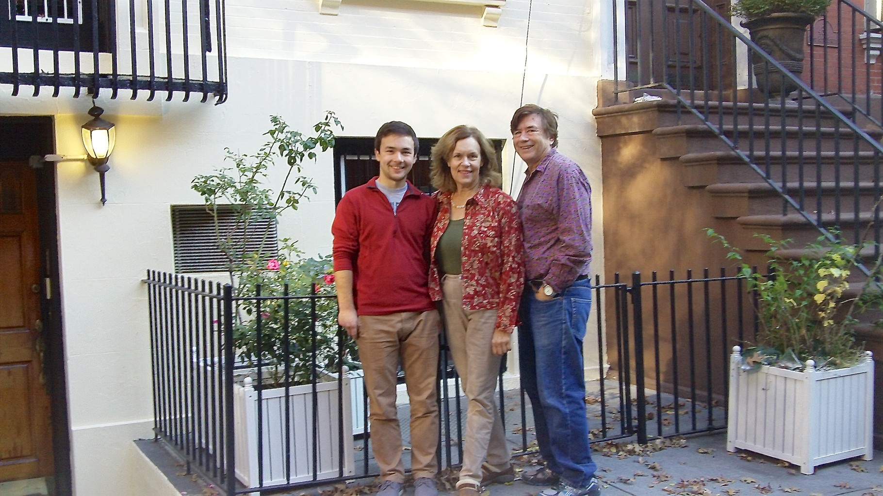 Trevan, Lorraine, & John  Nov. 8,  2015  Trevan is Lorraine's cousin Cyndi's son-he attends Cornell University