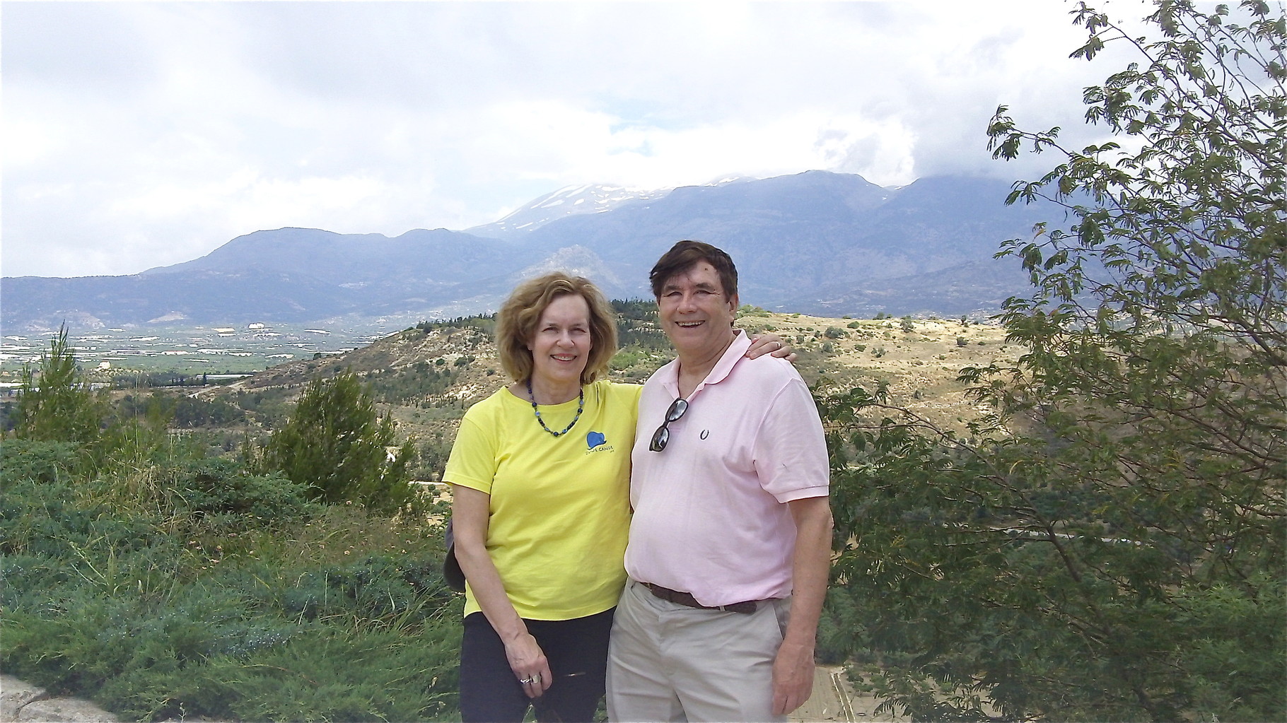 Lorraine and John at Phaestos, Crete