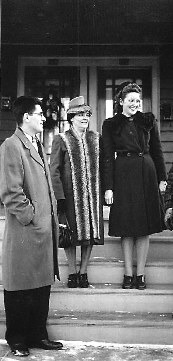 Ray, his mother Stephanie, & Opal, Ray's wife  1940s 106 Kinne St. Syracuse, NY