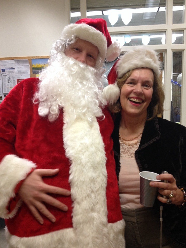 Santa & Lorraine at the Pharmacology Dept. Holiday Party