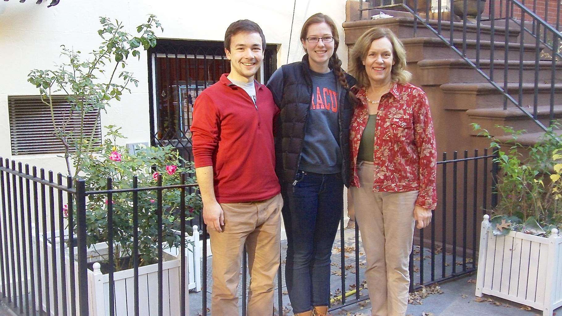 Trevan, Allie, & Lorraine Gudas  Nov. 8, 2015 Their NYC visit!