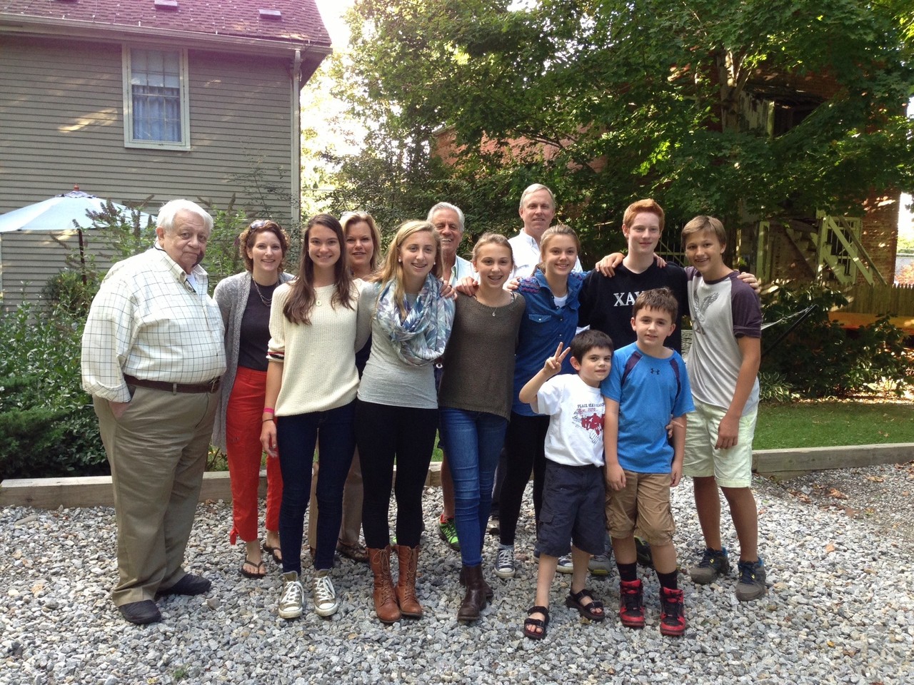 Colin, Lisa, Ellie, Celeste, Emma, Stuart Sr., Gabby, Stuart Jr., Kate, Sam, Noah, Stuey III, & Jack Kagel  Sept 2013 Connecticut