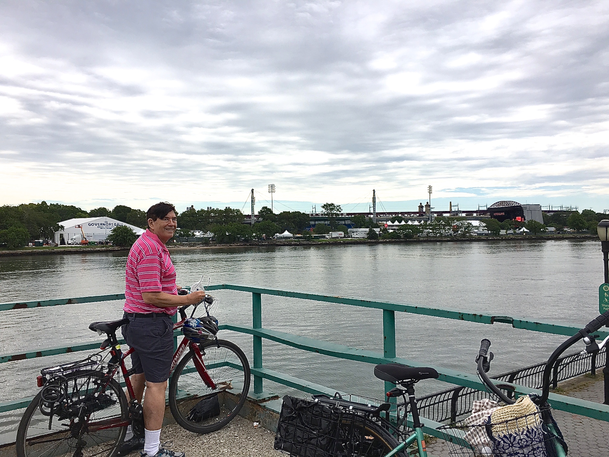 June 4, 2017  John overlooking the Governor's Ball concert scene on Randall's Island