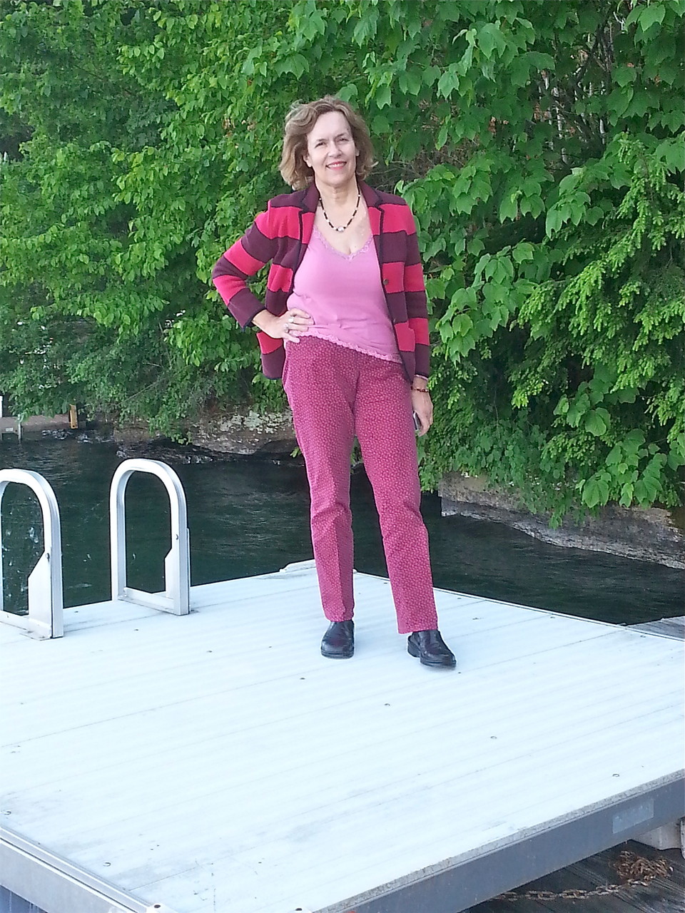 Lorraine at the lake before the reunion, June 21, 2014