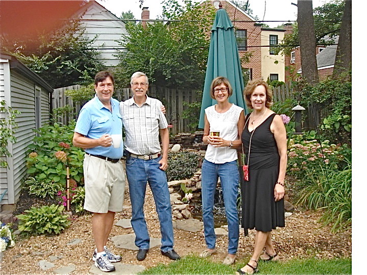 John, Antonio, Jill & Lorraine at Sally's house Aug. 18th