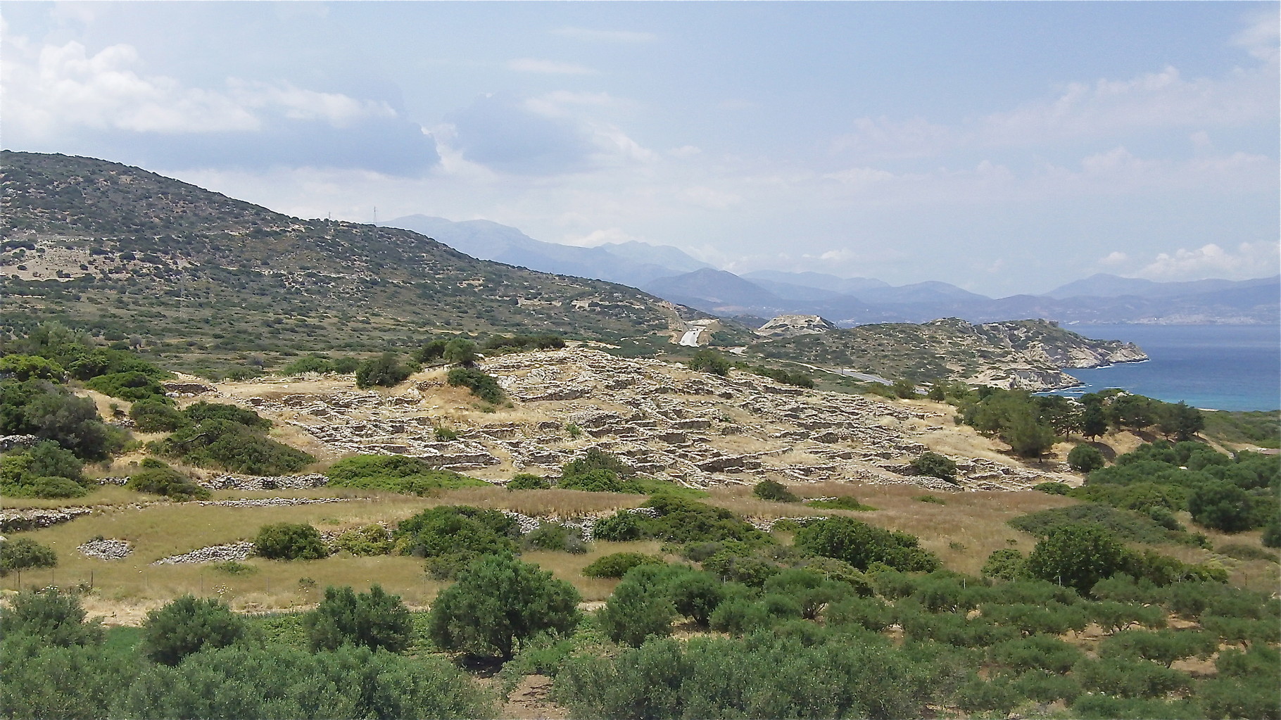 the ancient Minoan city of Gournia, Crete: about 1000 people lived here in ~ 2000 BC