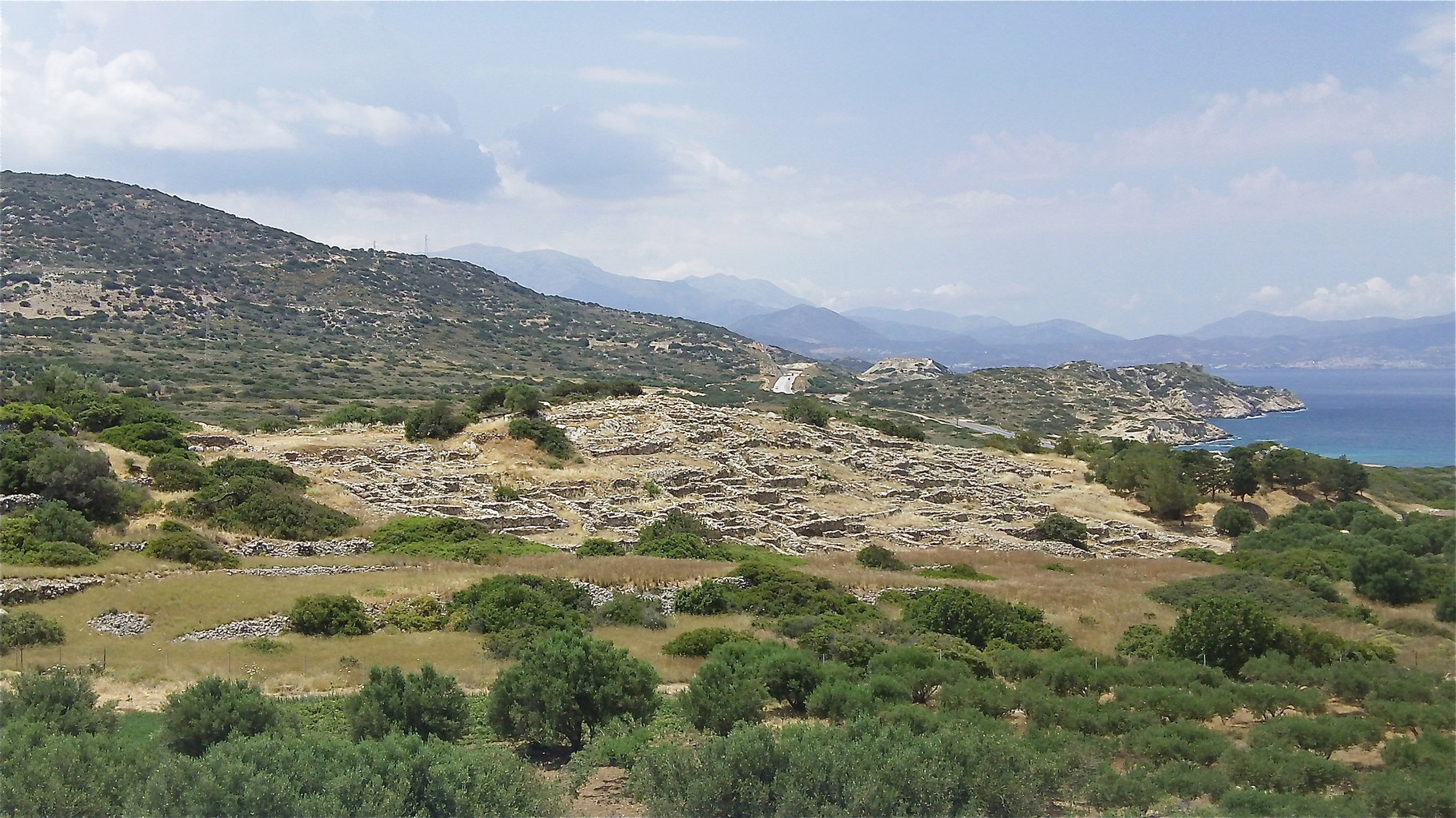 the ancient Minoan city of Gournia, Crete: about 1000 people lived here in ~ 2000 BC