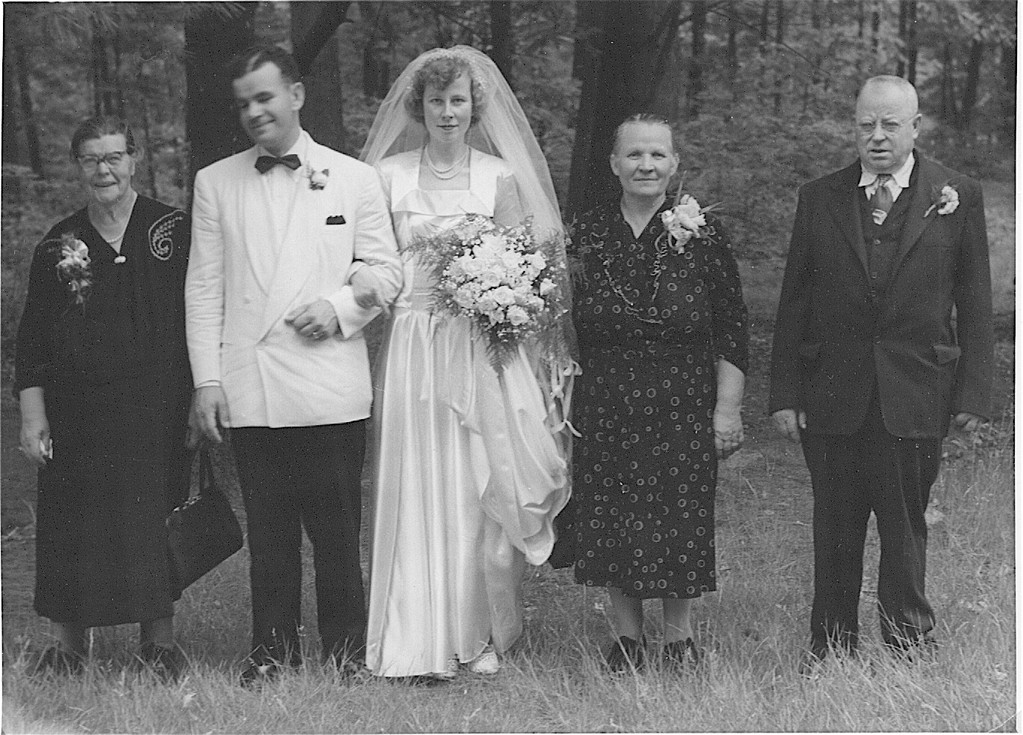 Helen; Tony & Helen; Helen's parents, 1948?