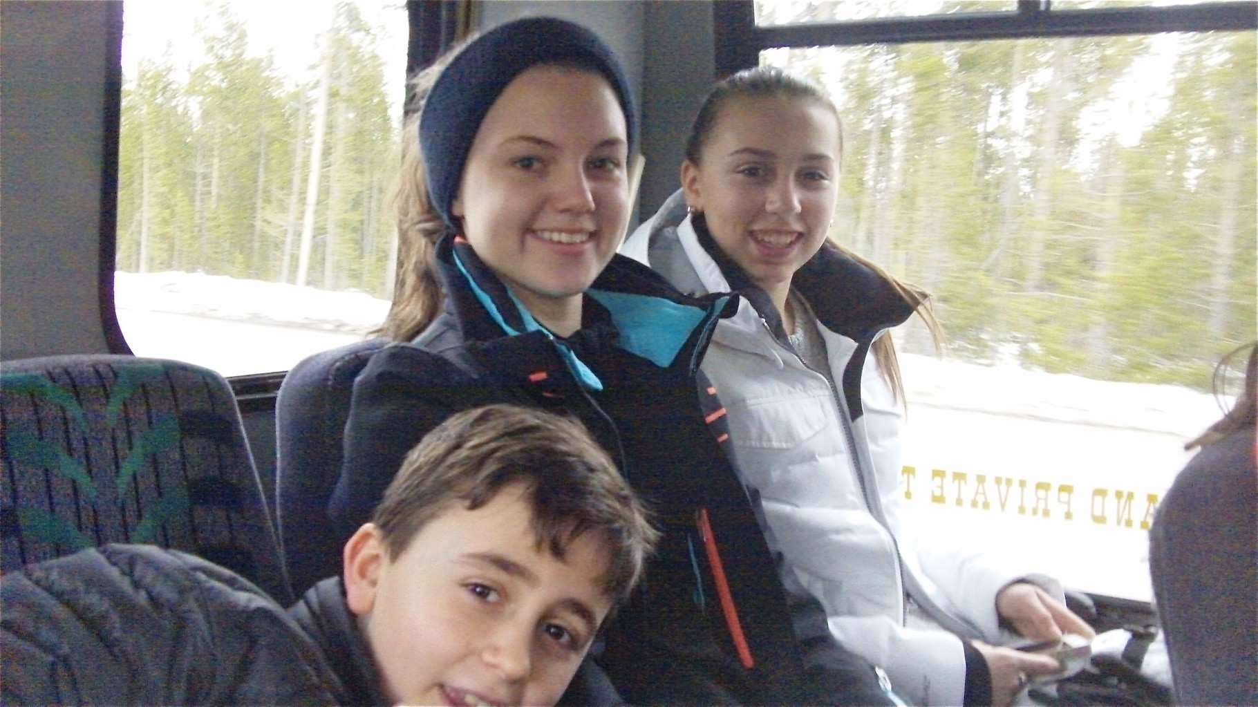 3-15-15 Trip to Yellowstone National Park; Stuart 3d, Kate, Gabby