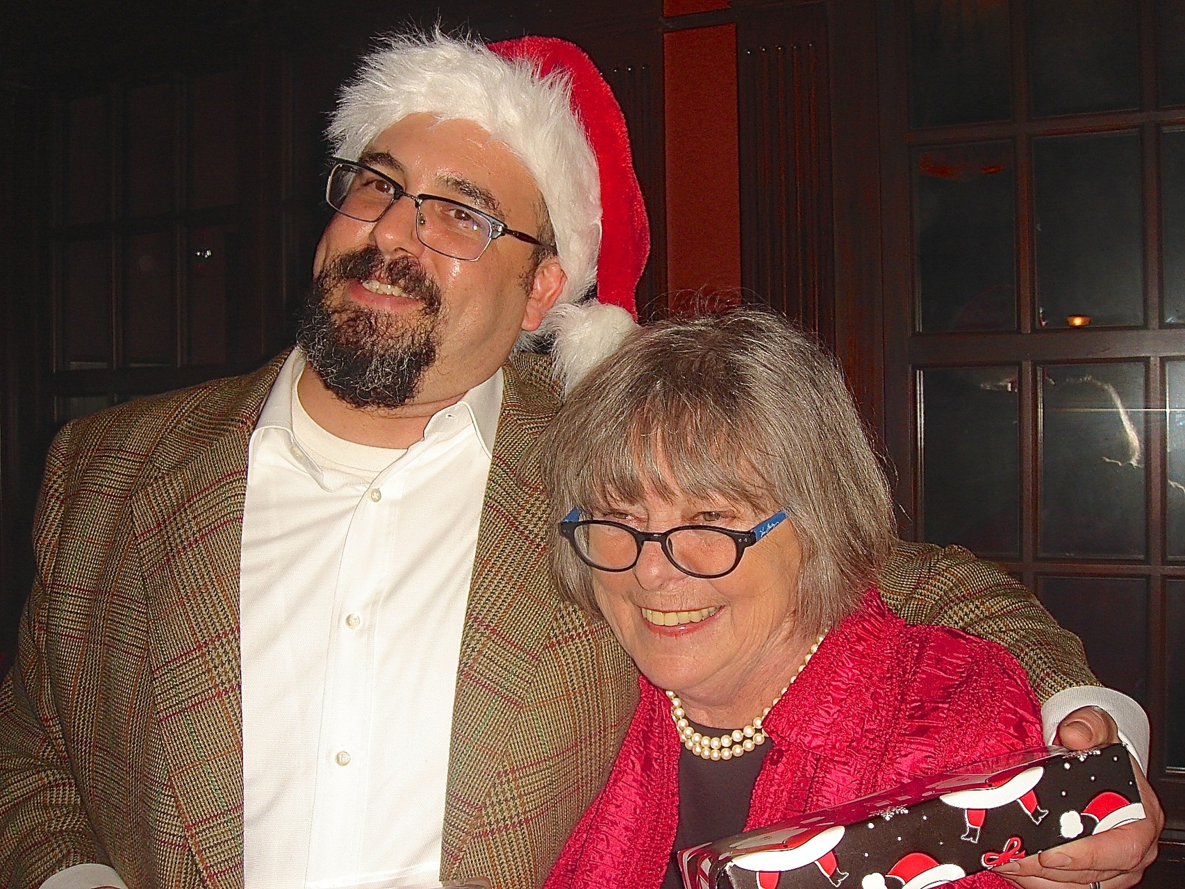 Party at the Old Lyme Inn, Dec. 12, 2015  A Kagel Early Xmas  Colin Cherot & Kathy Hutchins