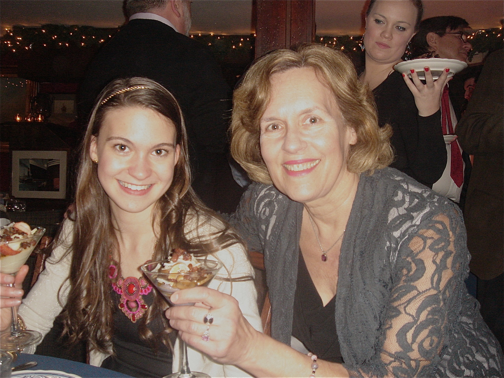 Ellie Kagel & Lorraine Gudas with their mashed potato coctails