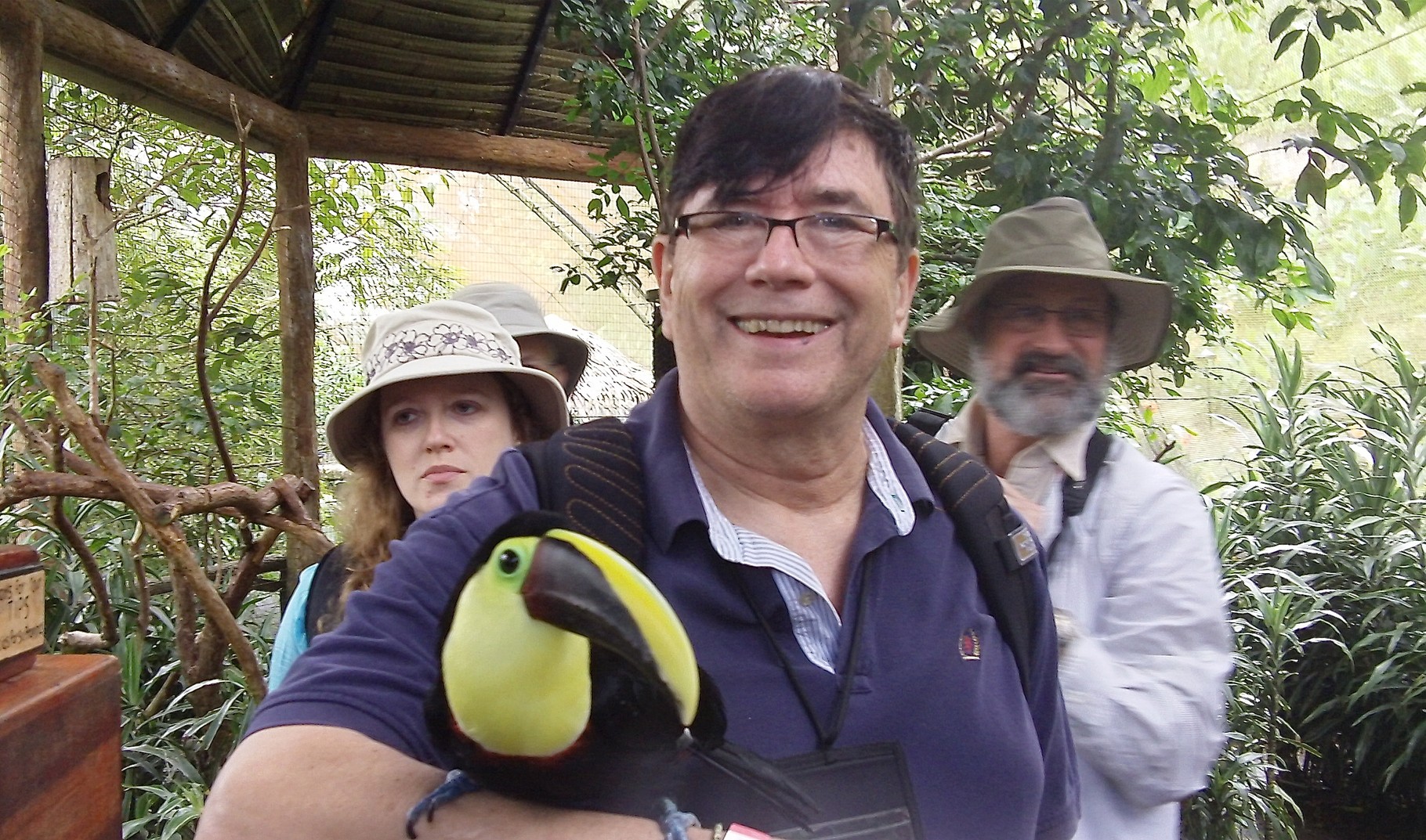 John Wagner with toucan, Costa Rica Feb. 2016