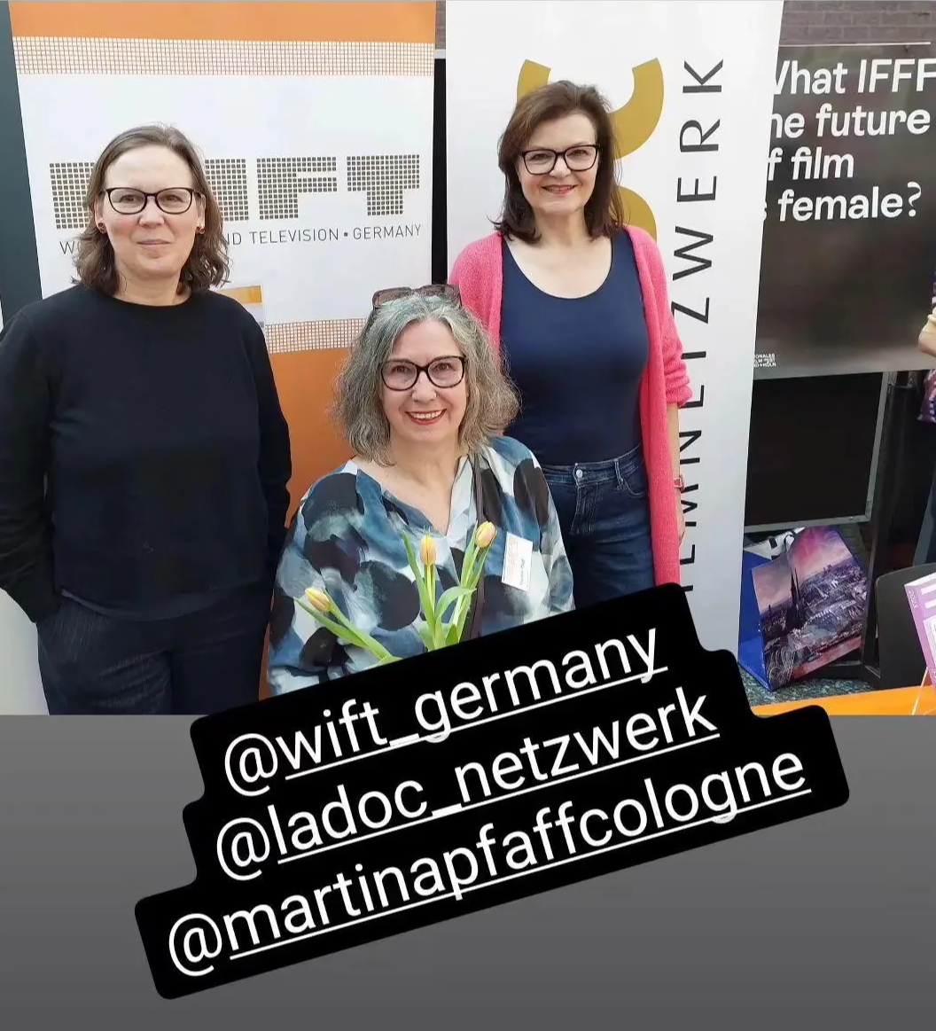 Gemeinsamer Stand von LaDOC, WIFT Germany und dem IFFF beim Internationalen Frauentag im Kölner Rathaus
