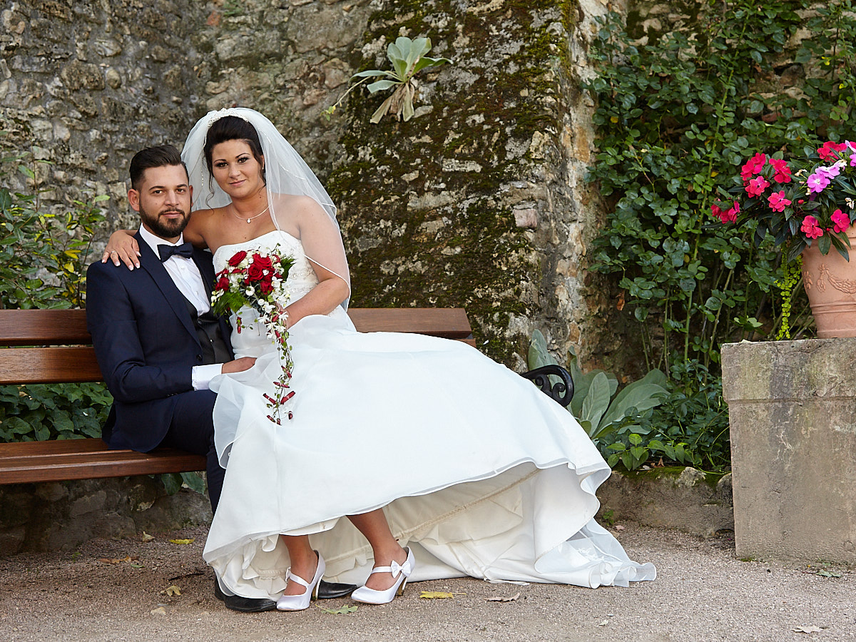 Hochzeitspaar im Eltviller Rosengarten