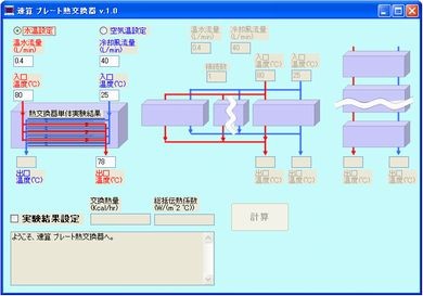 プレート式　熱交換器　計算ソフト