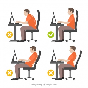 A good chair & computer screen placement is a great start  to reducing neck and back pain