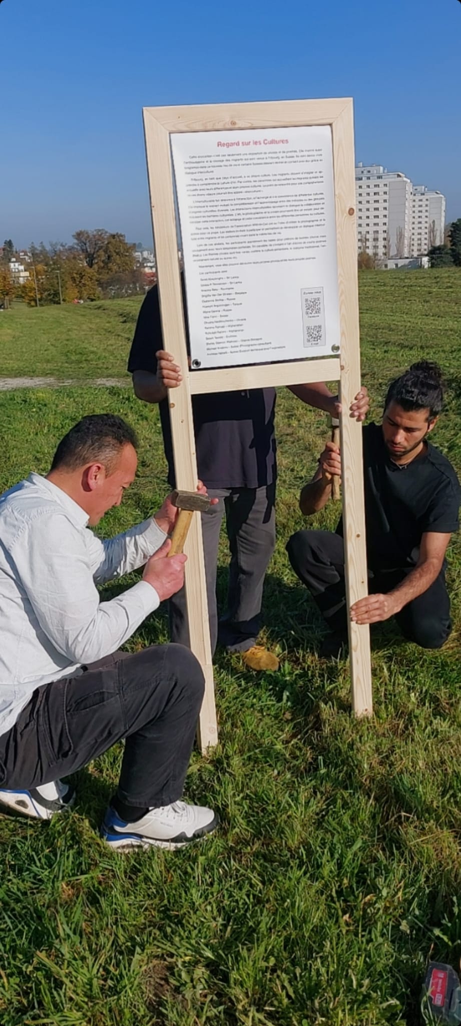 installation d'un de paneau créé