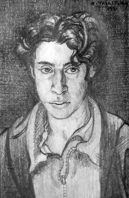  Autoportrait de Boris Taslitzky Dessin au crayon 1937