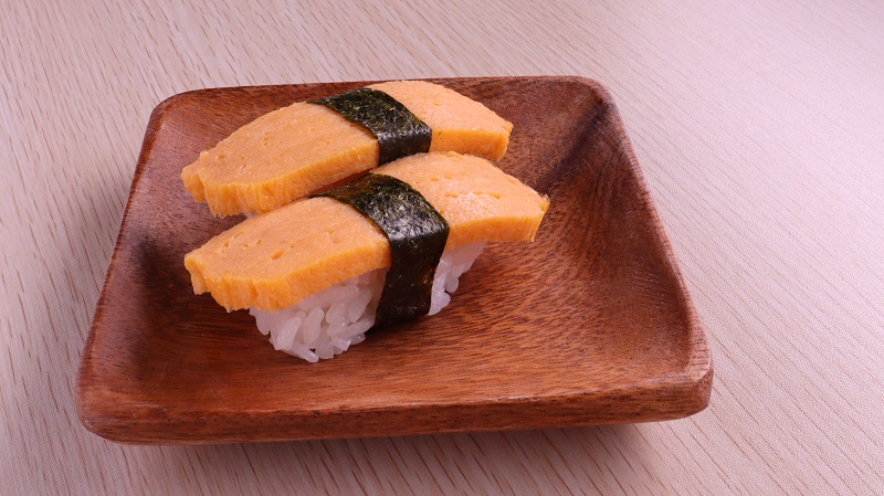 T299 玉子のお寿司 1点 食べ物関連 無料画像 Qreon素材ノート