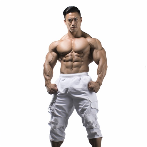z147.ボディービルダーの男性(全身)【人関連】無料画像 - QREON