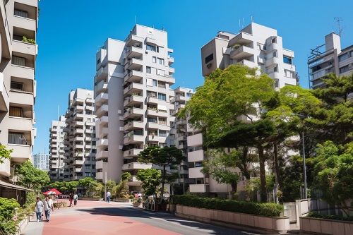 新しく綺麗な団地